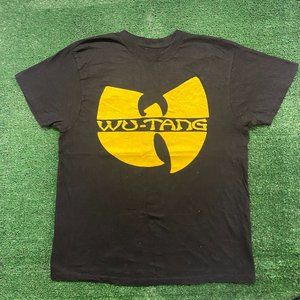 Wu-Tang Clan Logo T-Shirt Boxy Black 90s Rap Hip Hop Retro Streetwear WuWear